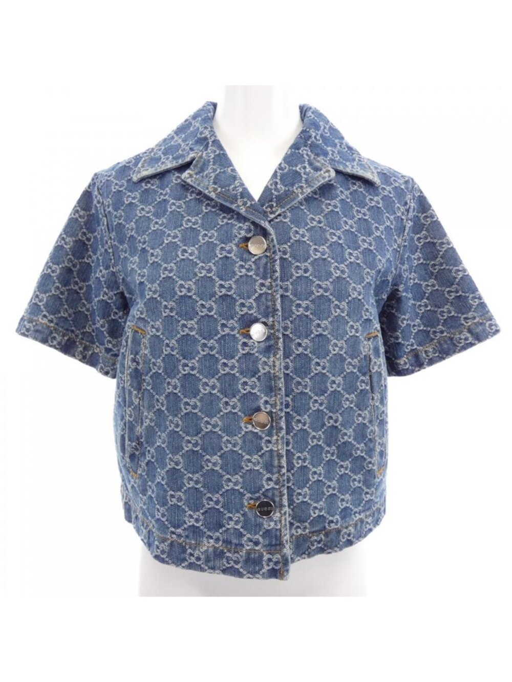 Gucci GG Denim Jacquard Top Jacket